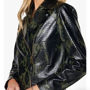 Ramy Brook Kane Snake Print Jacket Size Medium